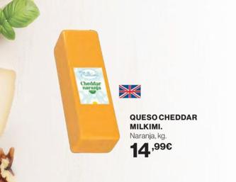 Oferta de Milking - Queso Cheddar por 14,99€ en El Corte Inglés