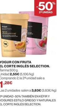 Oferta de El Corte Inglés - Yogur Con Frutas Selection por 2,55€ en El Corte Inglés