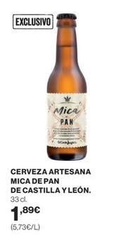 Oferta de Mica De Pan - Cerveza Artesana De Castilla Y León. por 1,89€ en El Corte Inglés