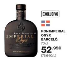 Oferta de Barceló - Ron Imperial Onyx por 52,95€ en El Corte Inglés