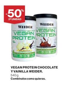 Oferta de Weider - Vegan Protein Chocolate Y Vainilla en El Corte Inglés