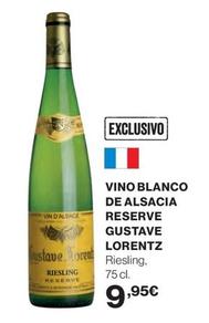 Oferta de Gustave Lorentz - Vino Blanco De Alsacia Reserve por 9,95€ en El Corte Inglés