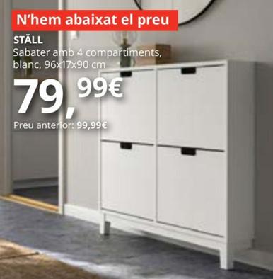 Oferta de Ställ Sabater Amb 4 Compartiments por 79,99€ en IKEA