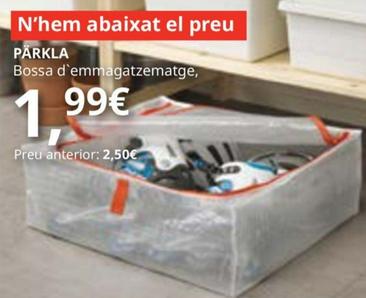 Oferta de Pärkla Bossa D'emmagatzematge por 1,99€ en IKEA