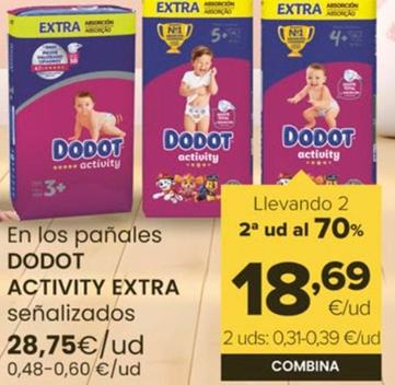 Oferta de Dodot - En Los Pañales Activity Extra por 28,75€ en Autoservicios Familia