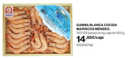 Oferta de Mendez - Gamba Blanca Cocida Mariscos por 14,95€ en Supercor