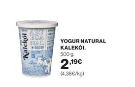 Oferta de Kalekoi - Yogur Natyral por 2,19€ en Supercor