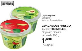 Oferta de El Corte Inglés - Guacamole Fresco por 1,49€ en Supercor