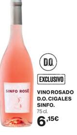 Oferta de Sinfo - Vino Rosado D.o. Cigales por 6,15€ en Supercor