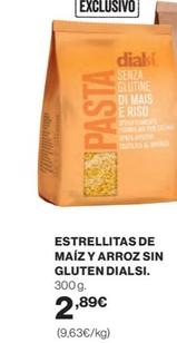 Oferta de Dialsi - Estrellitas De Maíz Y Arroz Sin Gluten por 2,89€ en Supercor
