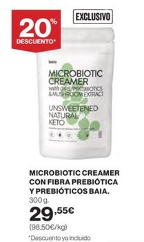 Oferta de Baia - Microbiotic Creamer Con Fibra Prebiótica Y Prebióticos por 29,55€ en Supercor