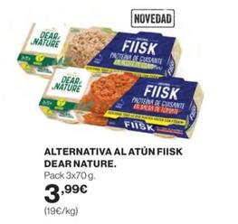 Oferta de Dear Nature - Alternativa Al Atún Fiisk por 3,99€ en Supercor