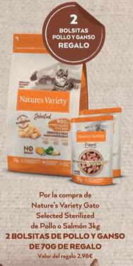 Oferta de Nature's Variety - Gato Selected Sterilized De Pollo O Salmón por 2,98€ en El Corte Inglés