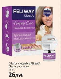 Oferta de Feliway - Difusor Y Recambio Classic Para Gatos por 26,99€ en El Corte Inglés