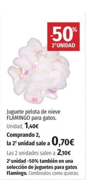 Oferta de Flamingo - Juguete Pelota De Nieve Para Gatos por 1,4€ en El Corte Inglés