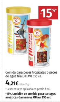 Oferta de Ottavi - Comida Para Peces Tropicales O Peces De Agua Fría por 4,21€ en El Corte Inglés