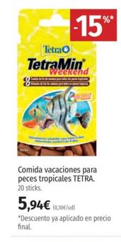 Oferta de Tetra - Comida Vacaciones Para Peces Tropicales por 5,94€ en El Corte Inglés
