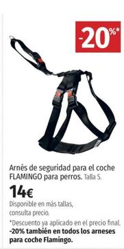 Oferta de Flamingo - Arnés De Seguridad Para El Coche por 14€ en El Corte Inglés