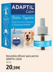 Oferta de Adaptil Calm - Recambio Difusor Para Perros por 20,59€ en El Corte Inglés