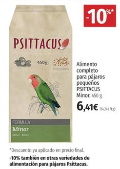Oferta de Psittacus - Alimento Completo Para Pajaros Pequenos por 5,41€ en El Corte Inglés