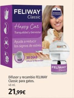 Oferta de Feliway - Difusor Y Recambio Classic Para Gatos por 21,99€ en El Corte Inglés