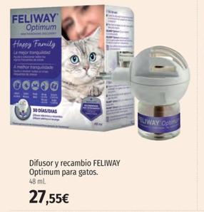 Oferta de Feliway - Difusor Y Recambio Optimum Para Gatos por 27,55€ en El Corte Inglés