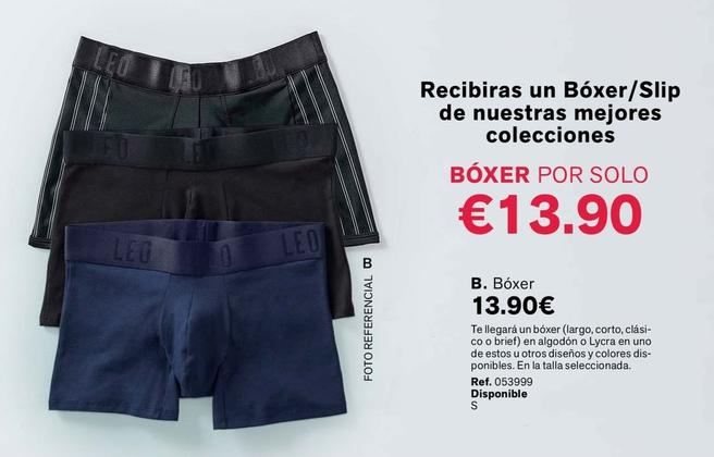 Oferta de Boxer por 12,9€ en Leonisa