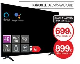 Oferta de Lg - Nanocell 65/75nan0756qc por 699€ en Milar