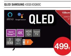 Oferta de Samsung - Qled 43qe43q60c por 499€ en Milar