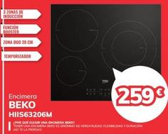 Oferta de Beko - Encimera Hiis63206m por 259€ en Mi electro