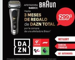 Oferta de Braun - Afeitadora 9460cc por 299€ en Mi electro