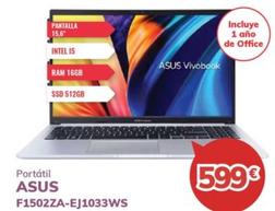 Oferta de Asus - Portátil F1502za-ej1033ws por 599€ en Mi electro