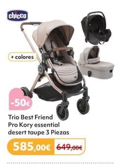 Oferta de Chicco - Trio Best Friend Pro Light Con Kory Essential Desert Taupe por 585€ en Prénatal