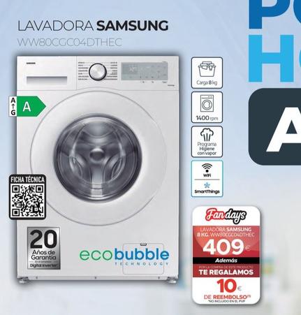 Oferta de Samsung - Lavadora por 409€ en Tien 21