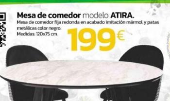 Oferta de Mesa De Comedor por 199€ en Tifón Hipermueble