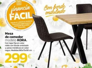 Oferta de Mesa De Comedor Kora por 299€ en Tifón Hipermueble