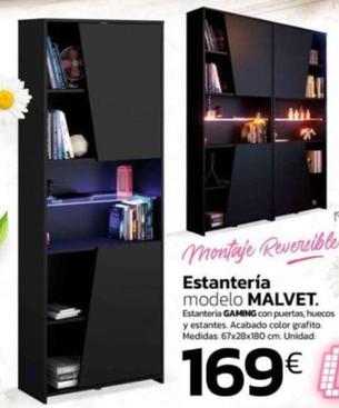 Oferta de Estantería Malvet por 169€ en Tifón Hipermueble