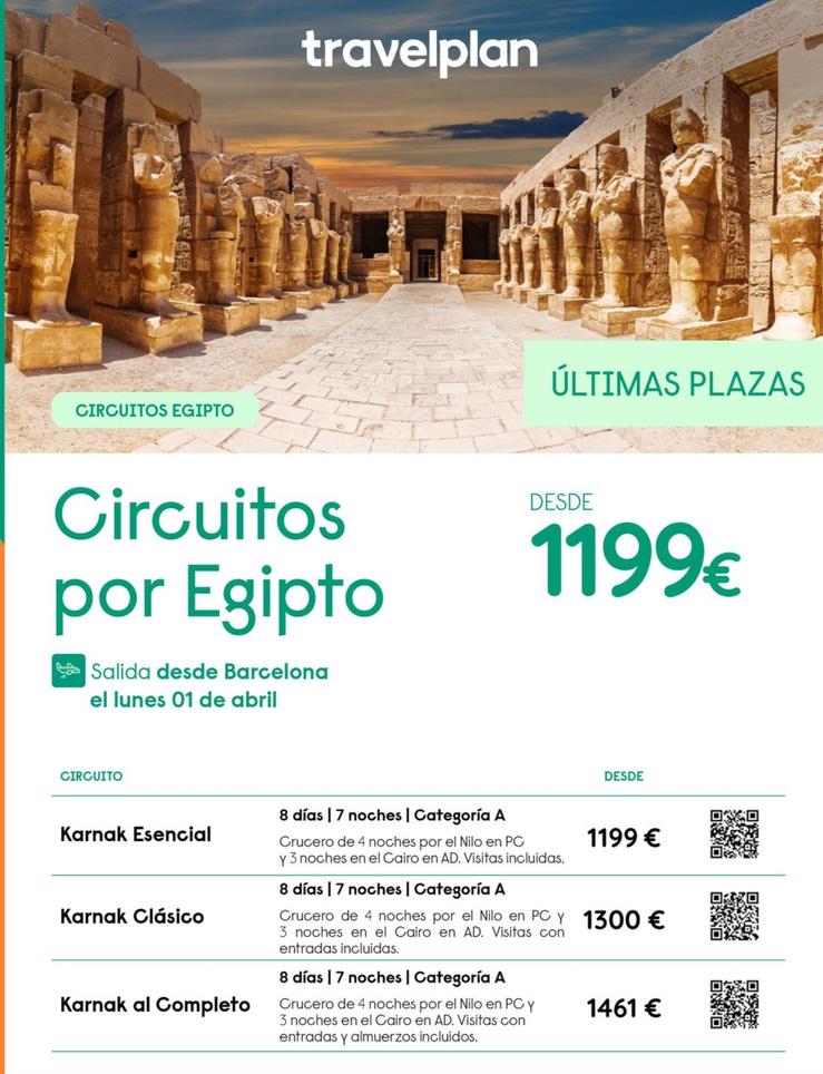 Oferta de Travelplan - Circuitos Por Egipto por 1199€ en Travelplan
