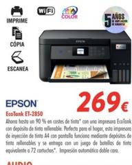Oferta de Epson - Ecotank Et-2850 por 269€ en Zbitt