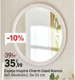 Oferta de Espejo Inspire Charm Used Blanco por 35,99€ en Leroy Merlin