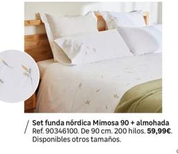 Oferta de Set Funda Nórdica Mimosa 90+ Almohada por 59,99€ en Leroy Merlin