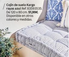 Oferta de Cojín De Suelo Kargo Rayas Azul por 51,99€ en Leroy Merlin