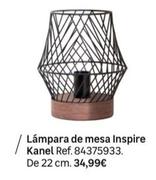 Oferta de Lámpara De Mesa Inspire Kanel por 34,99€ en Leroy Merlin