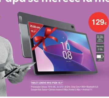 Oferta de Lenovo - Tablet M10 3"gen 10,1" por 129€ en Milar