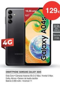 Oferta de Samsung - Smartphone Galaxy A04s por 129€ en Milar