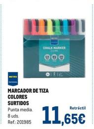 Oferta de Marcador De Tiza Colores Surtidos por 11,65€ en Makro