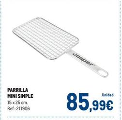 Oferta de Parrilla Mini Simple por 85,99€ en Makro