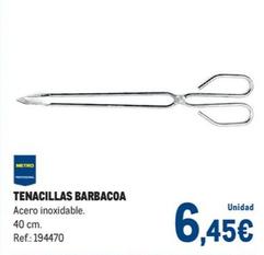 Oferta de Tenacillas Barbacoa por 6,45€ en Makro