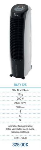 Oferta de Climatizadores Evaporativos Rafy 125 por 325€ en Makro