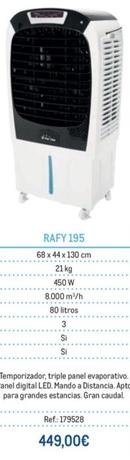 Oferta de Climatizadores Evaporativos Rafy 195 por 449€ en Makro